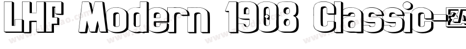 LHF Modern 1908 Classic字体转换